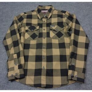 Dixxon X Black Rifle Flannel Shirt Womens M Brown Black Plaid BRCC Company
